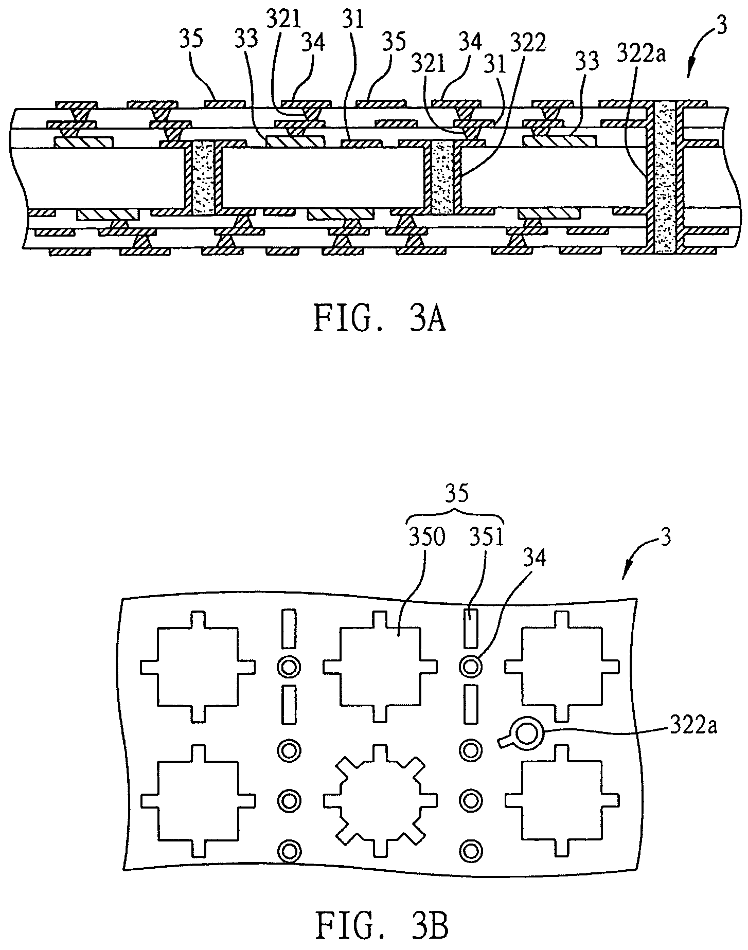 Circuit board structure with embedded selectable passive components and method for fabricating the same