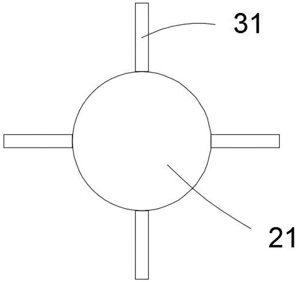 Feeding device for shaft riveting