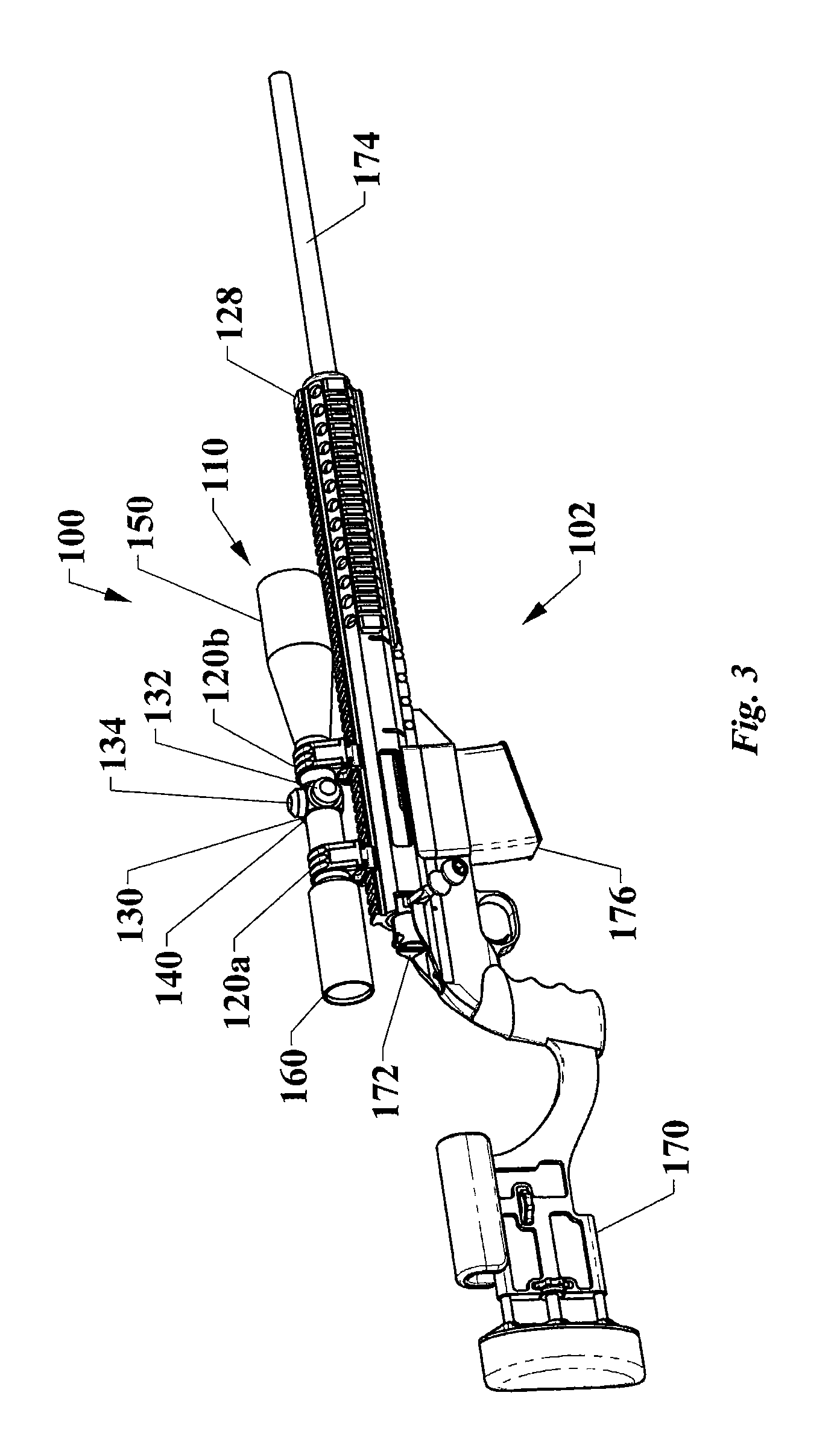Mounting clamps for coupling scopes to mounting rails of firearms