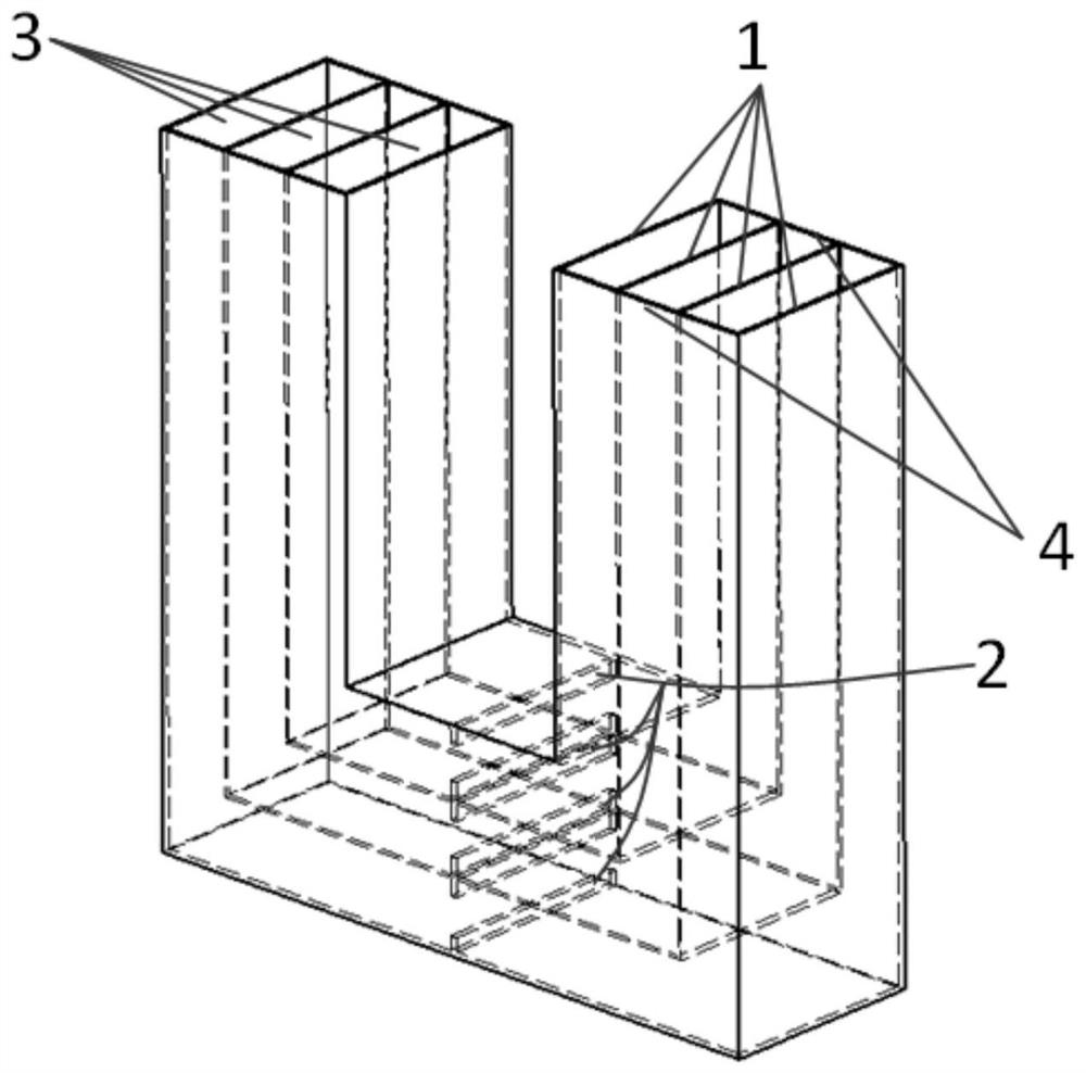 Multilayer unidirectional tuning liquid column damper