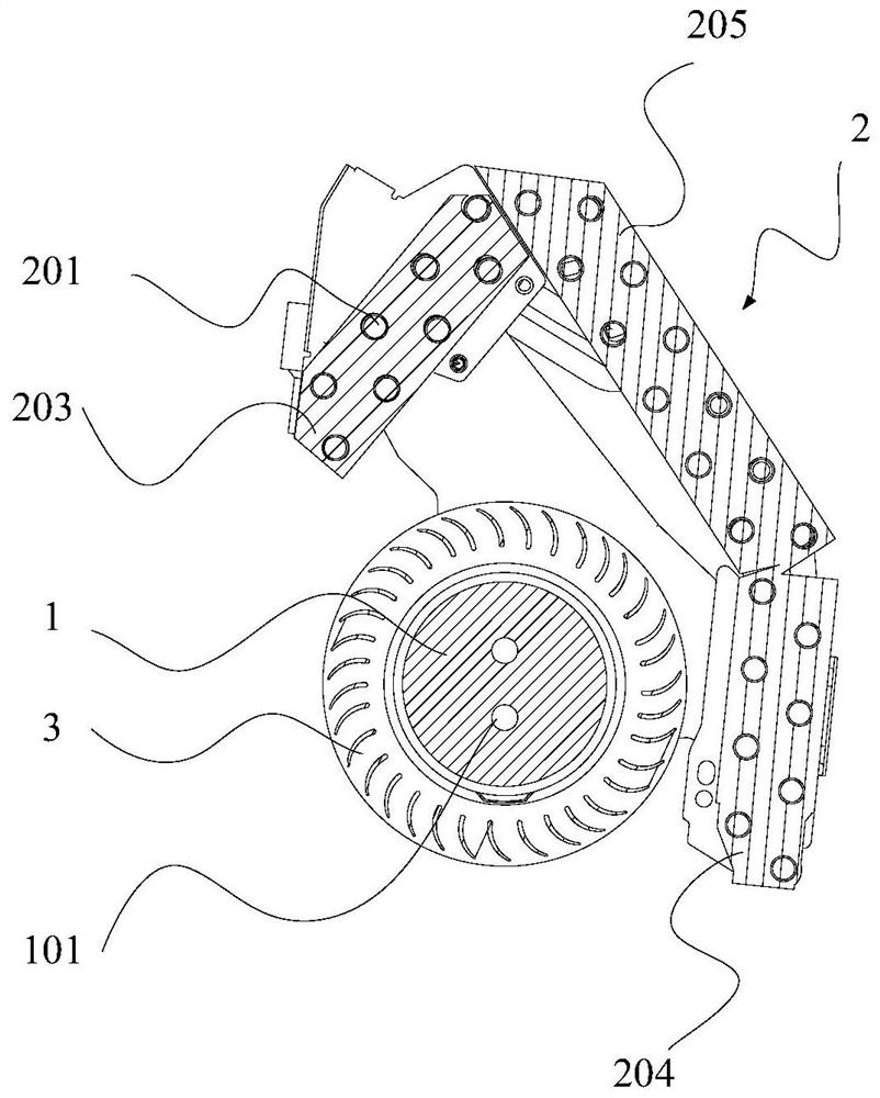 Heat exchanger components and air conditioner indoor units