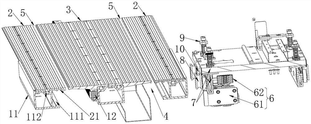 Guide rail combination structure easy to maintain