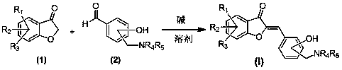 Aurone Mannich base compound, its preparation method and use