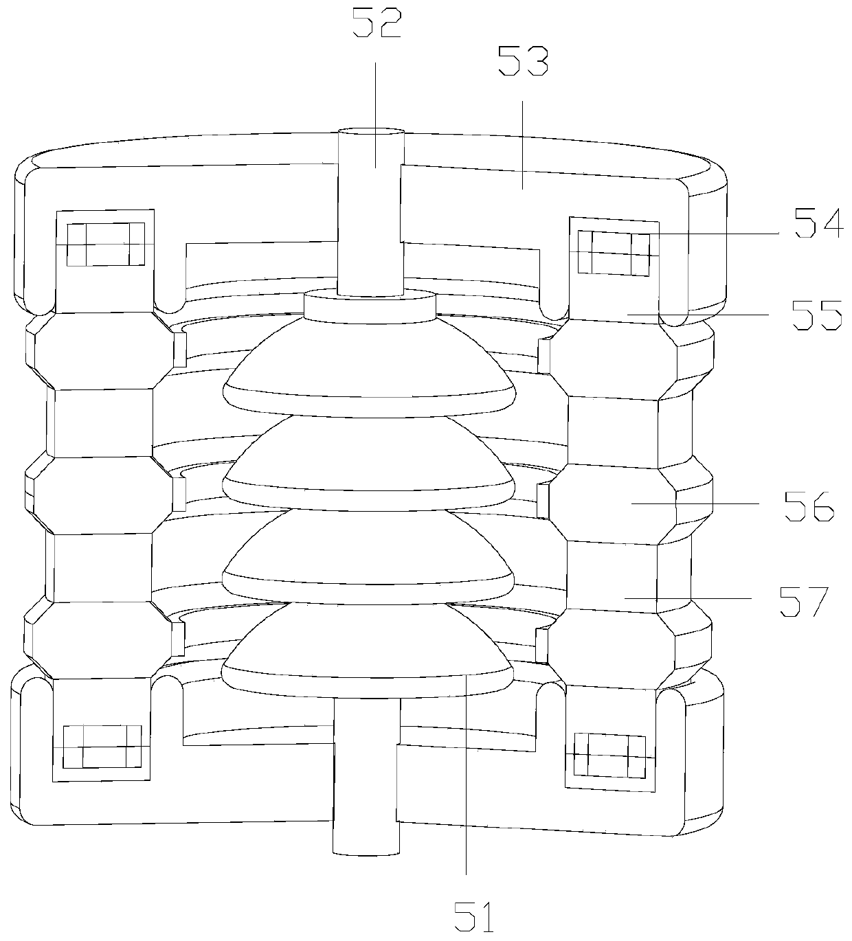 Electric box insulator charge transfer anti-corona device