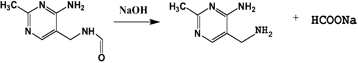 Hydrolysis process of 2-methyl-4-amino-5-(formamidomethyl)pyrimidine