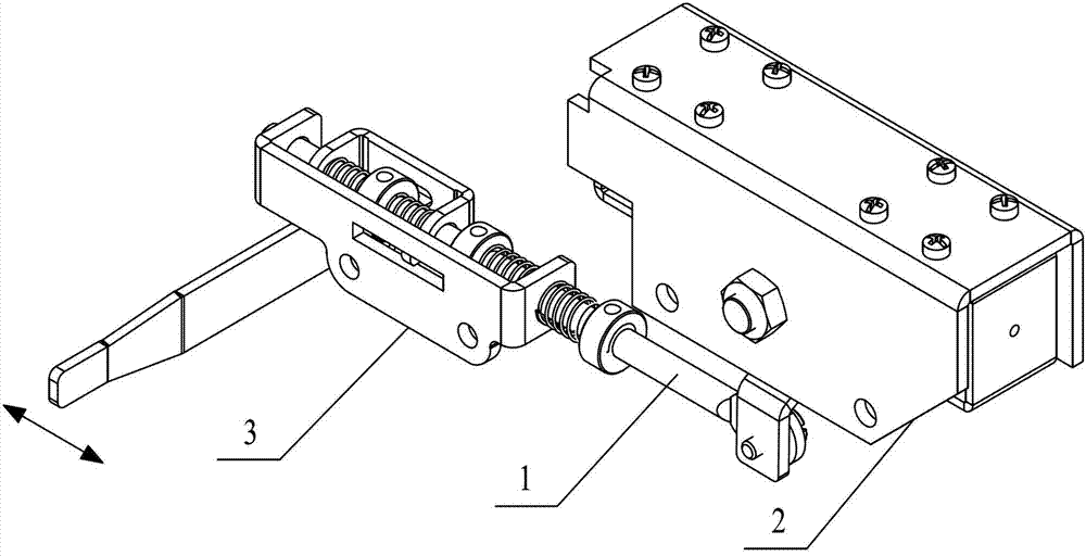 Device for automatic separation and resetting of needle rods of double-needle machine