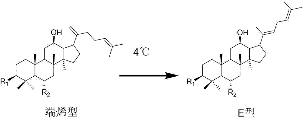 Preservation method of terminal olefin type rare ginsenosides