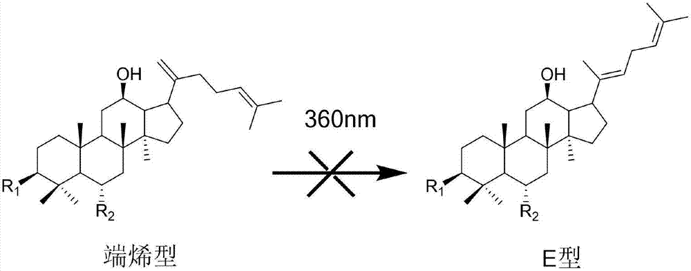 Preservation method of terminal olefin type rare ginsenosides