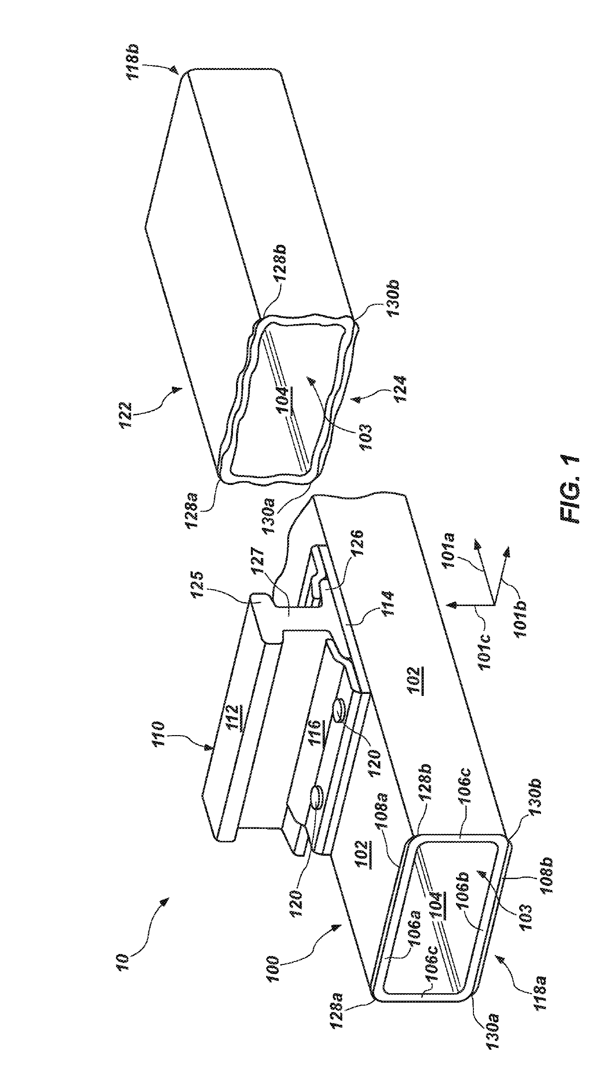 Composite rail tie apparatus and method