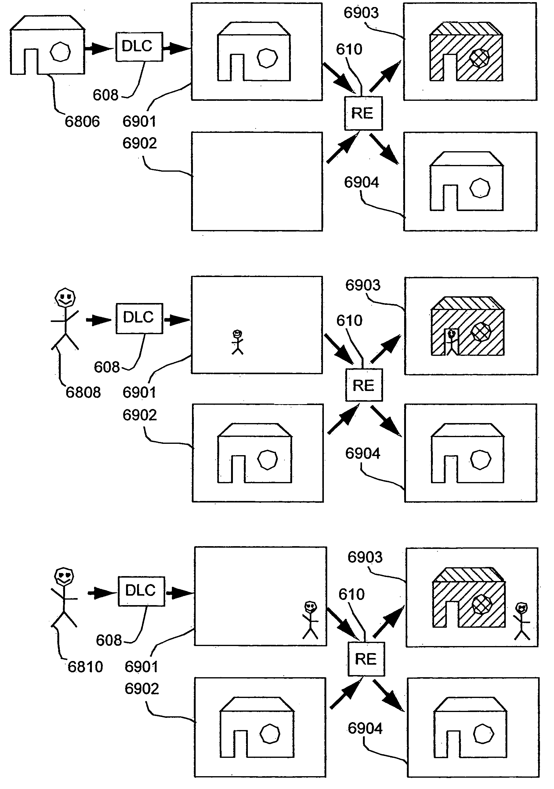 Rendering successive frames in a graphic object system