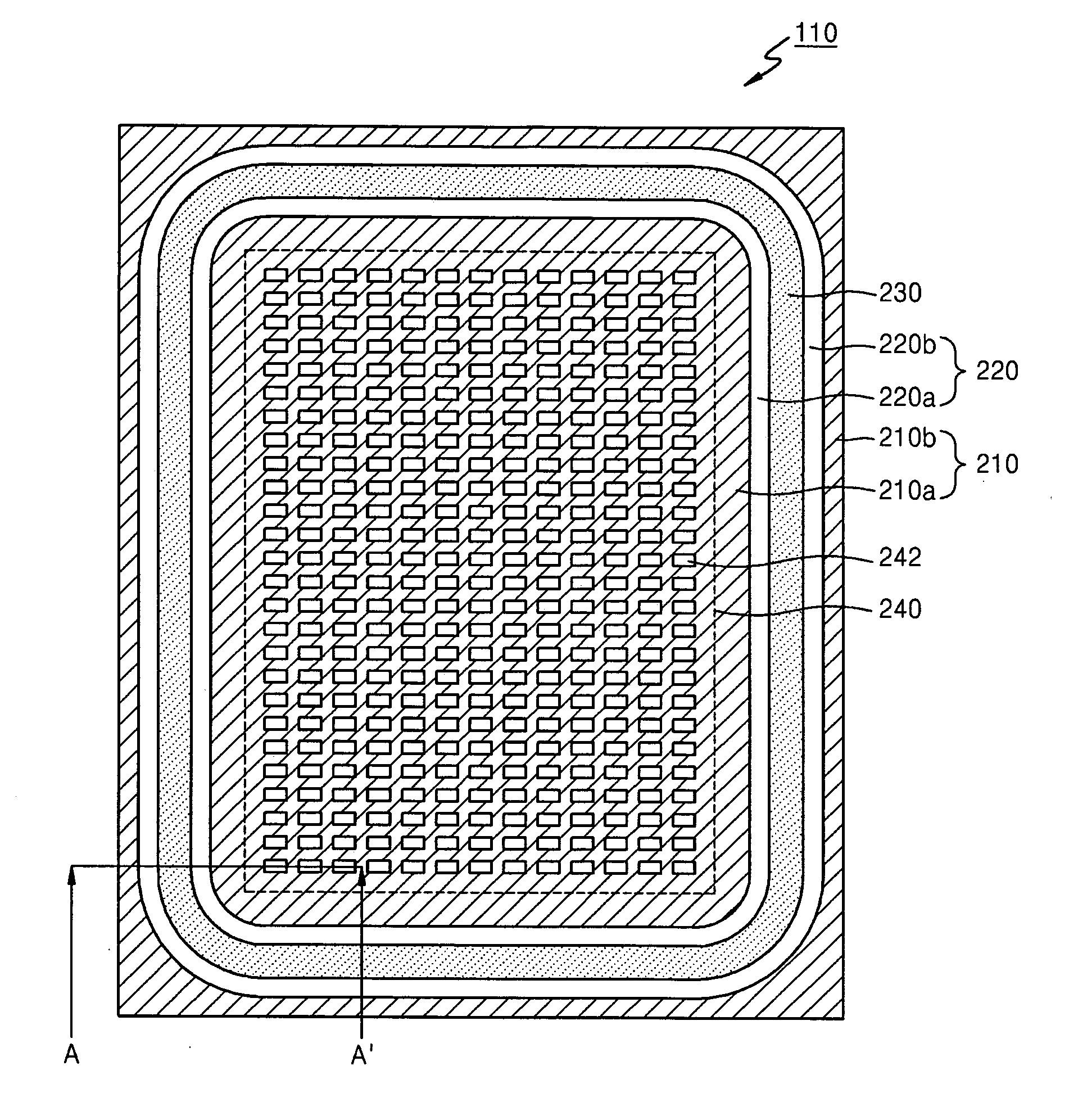 Flat display panel, mother substrate for flat display panel, and method of manufacturing the flat display panel
