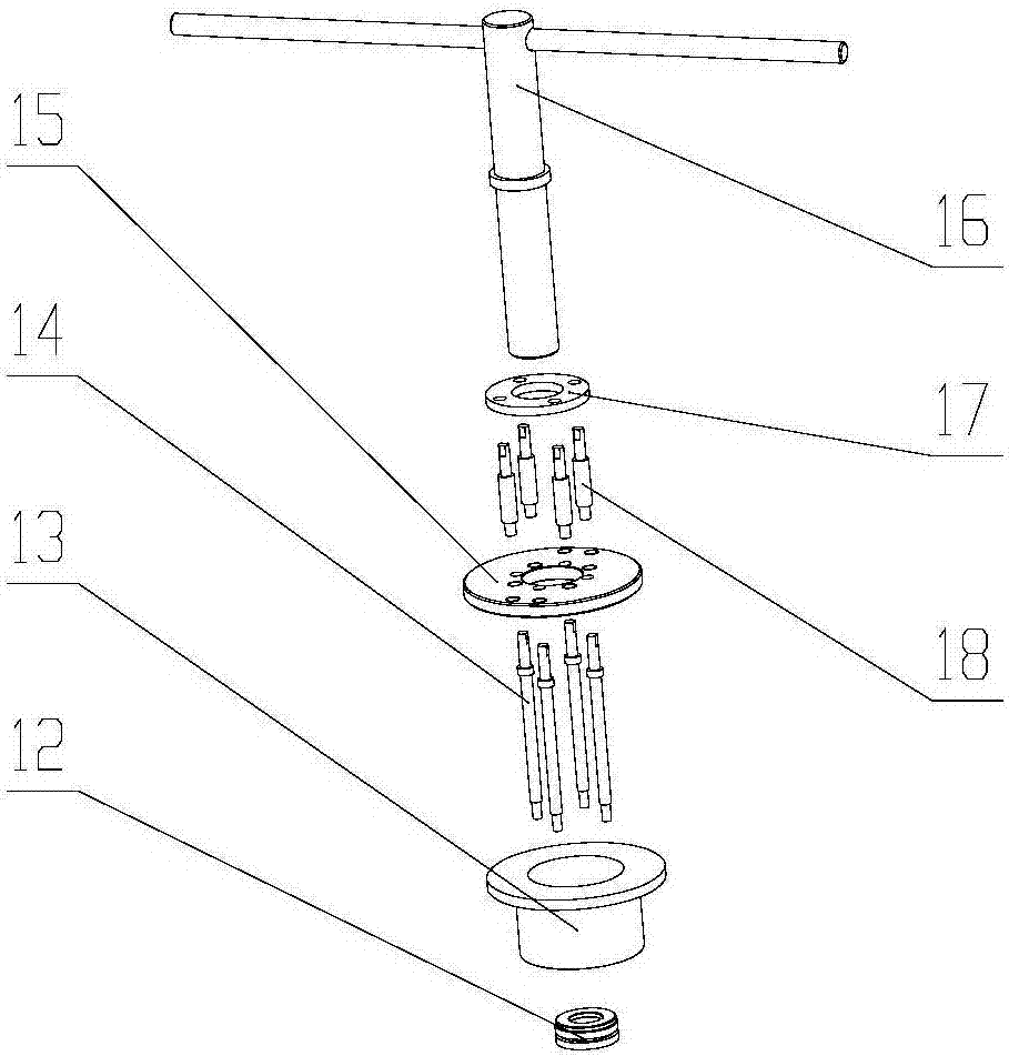 Welding anti-deformation water-cooling device for drive tube base penetrating part and using method of welding anti-deformation water-cooling device