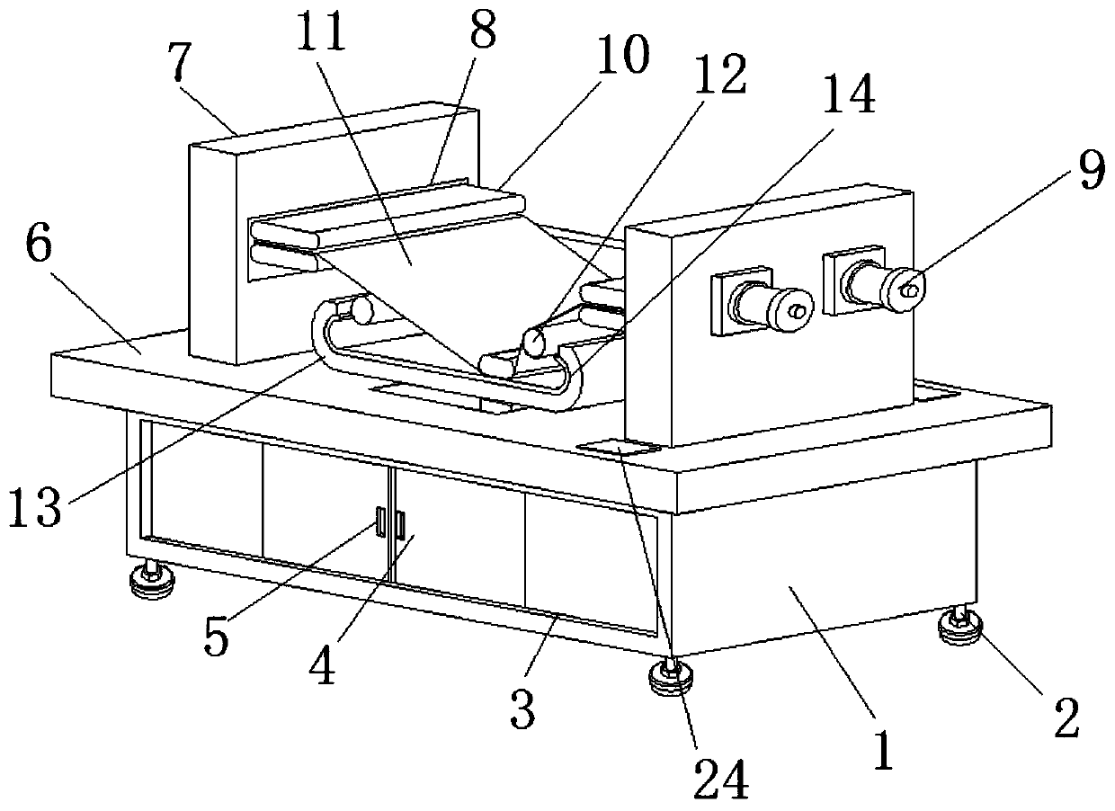 Magnetic type flexible roller-fitting jig