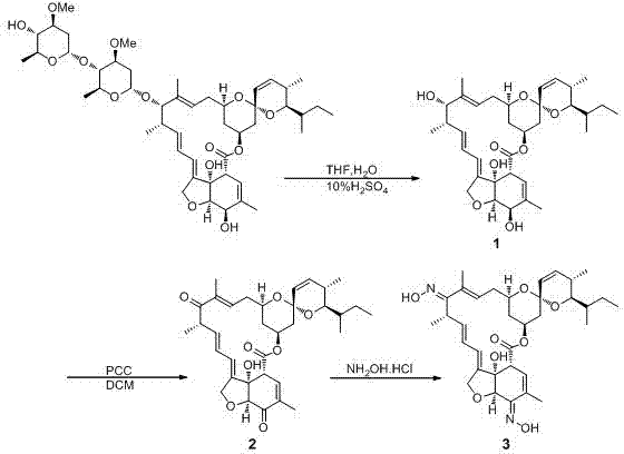 Milbemycin oxime compound and preparation method thereof