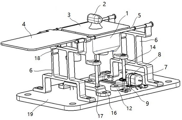 A lift-type electronic shift mechanism