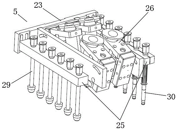 Automatic double magnetic circuit magnetic assembly device for miniature loudspeaker, and production technique adopted by device