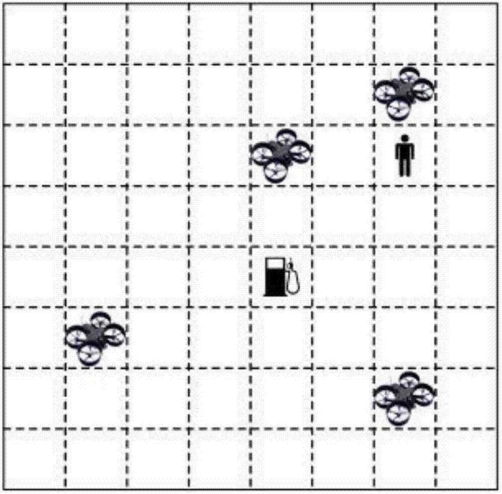 Unmanned plane cluster cooperation patrol tracking locus programming method based on upper limit confidence interval algorithm