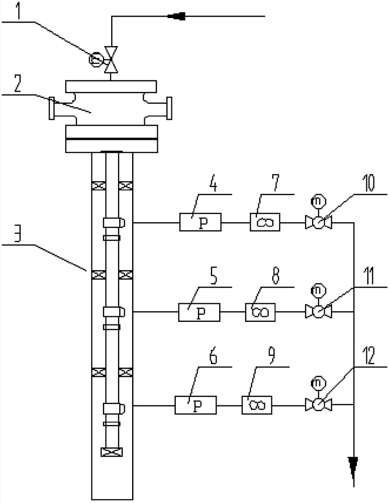 Layered steam injection simulation test system and working method thereof