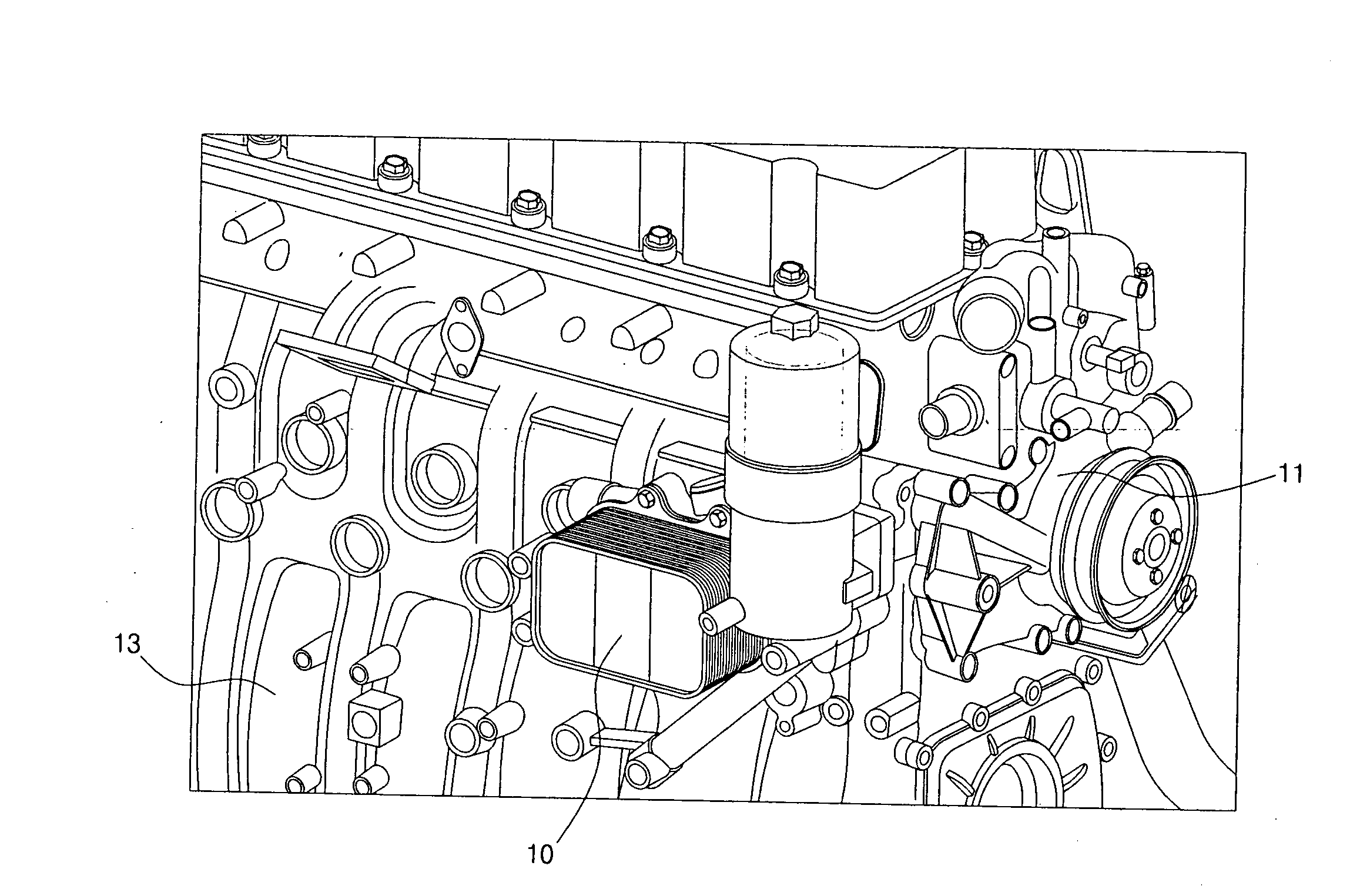 Cooling circuit of oil cooler for vehicle