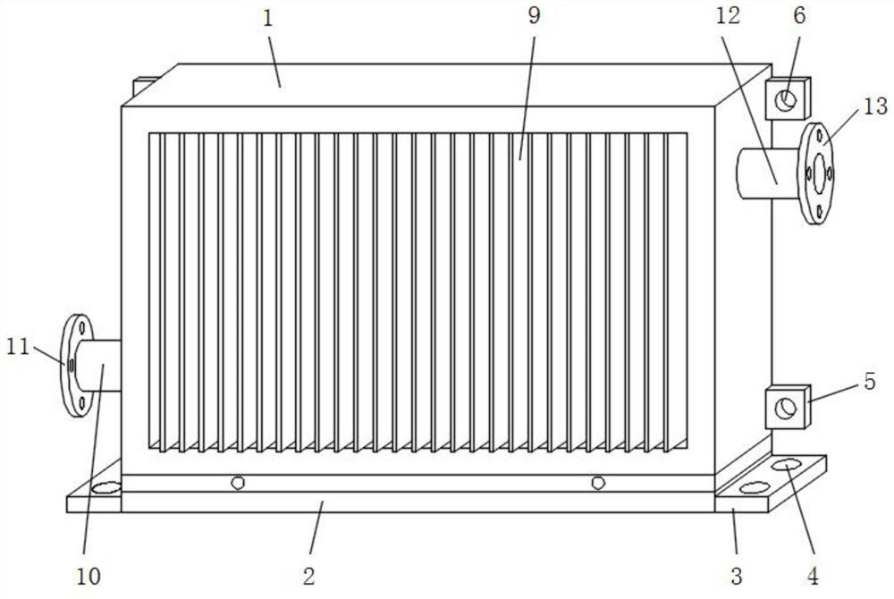 Finned radiator