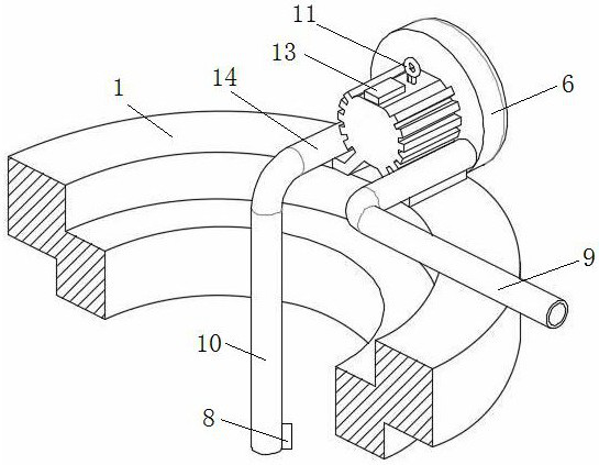 Underground operation gas intelligent detection air exhausting and supplying device