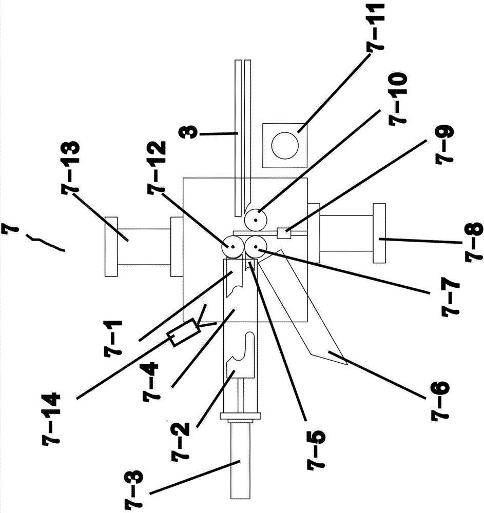 Automatic spring coiling equipment of measuring tape