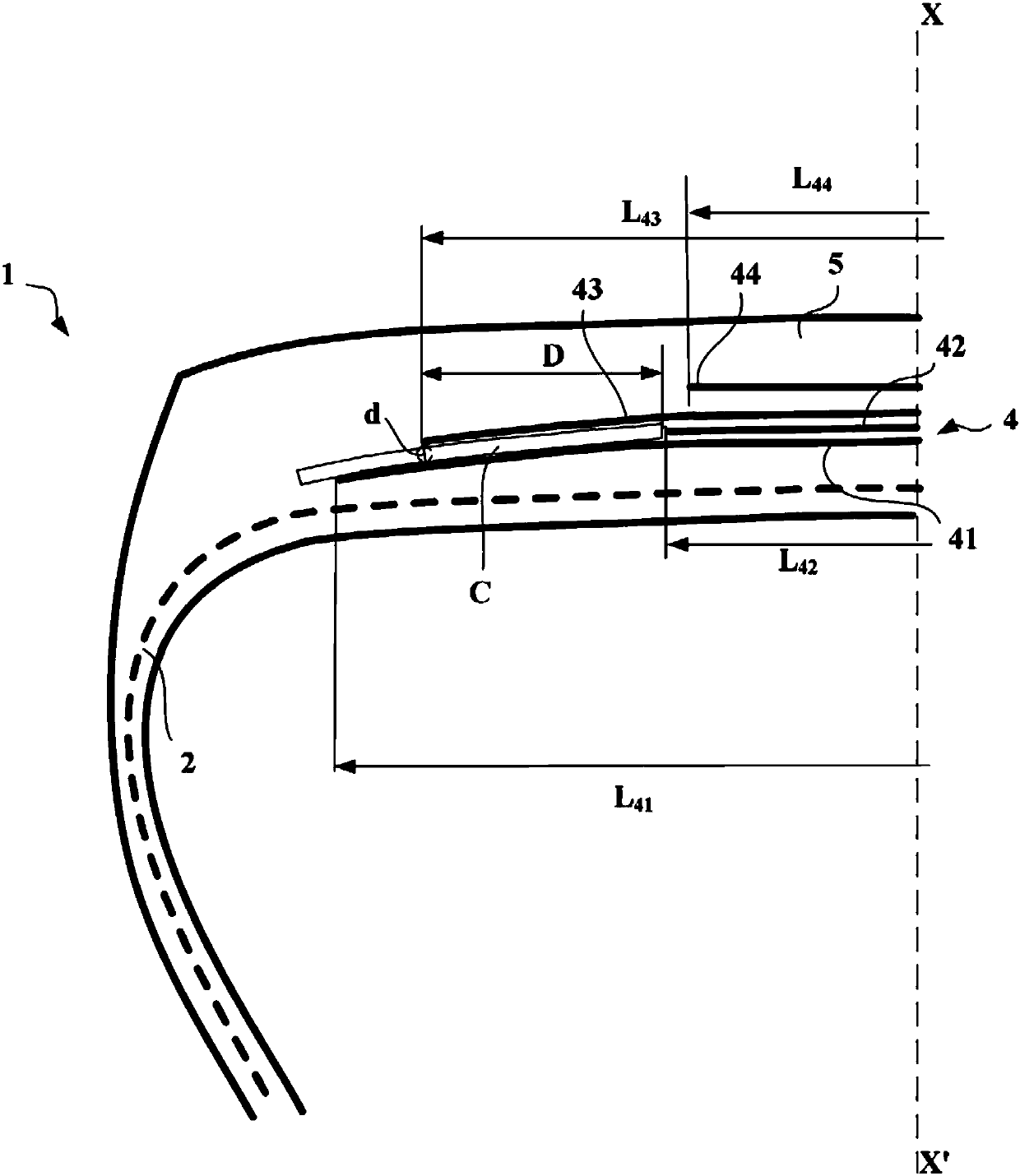 Tire having improved wear properties