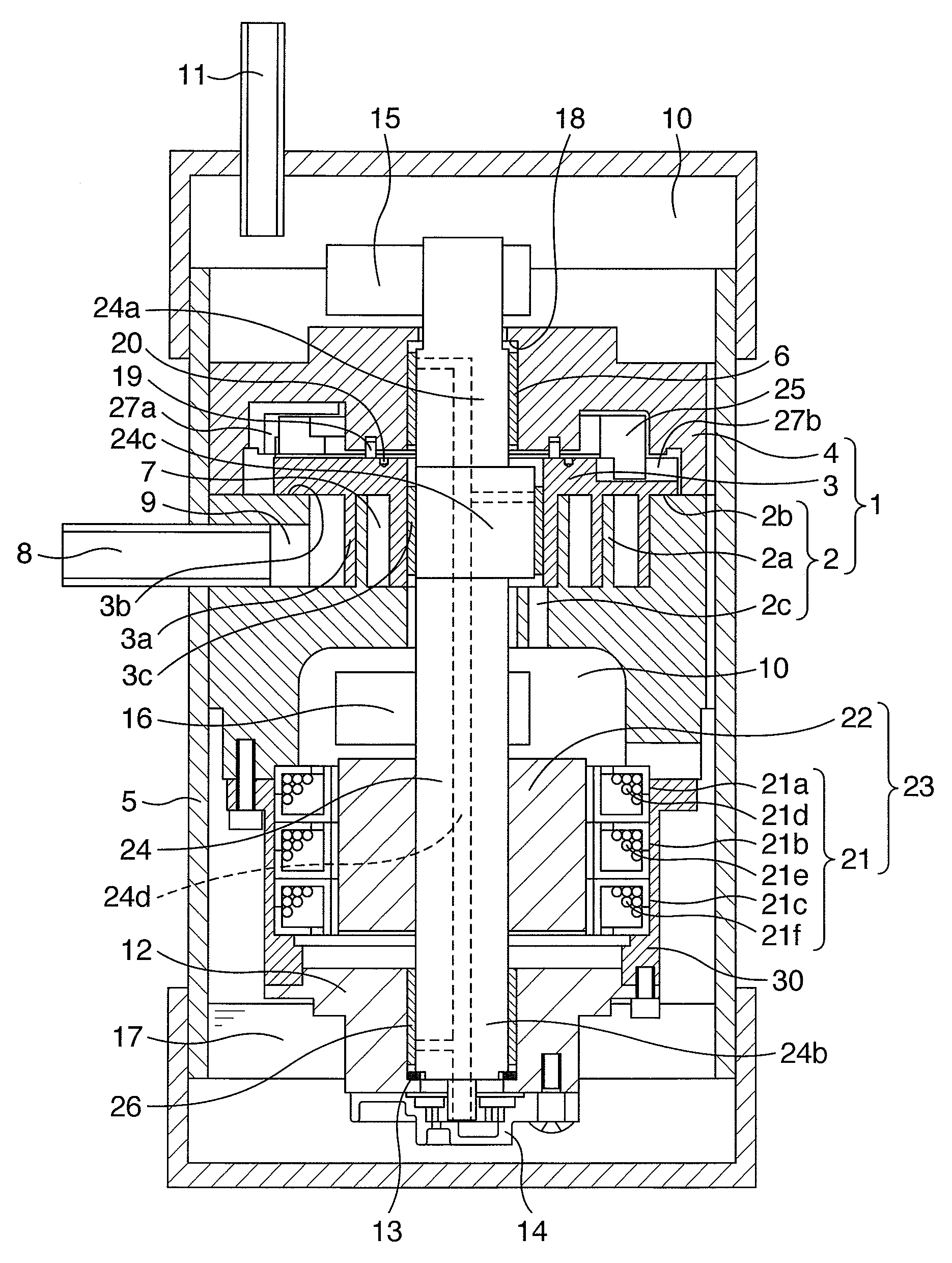 Displacement type compressor