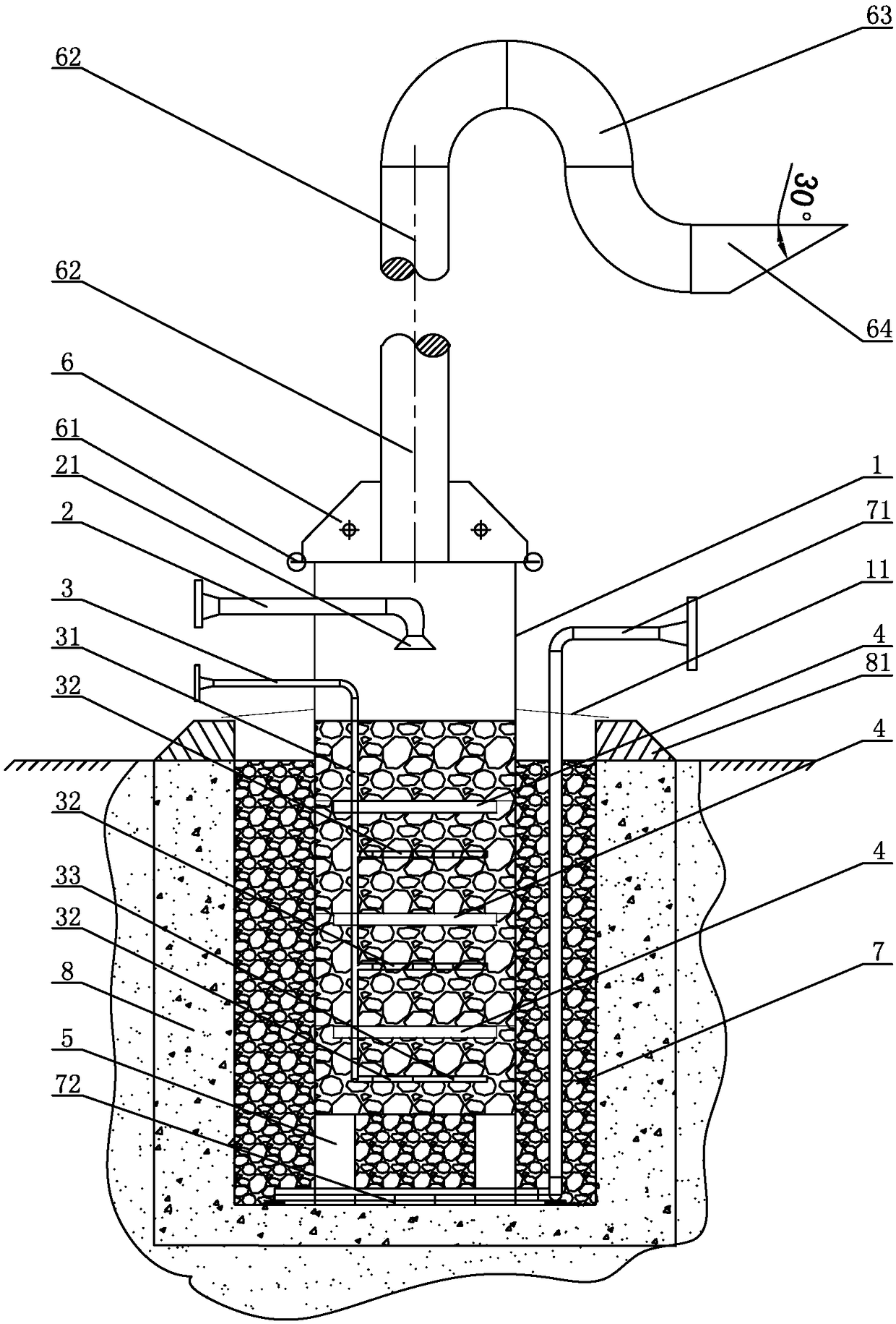 Cryogenic residual liquid treatment device