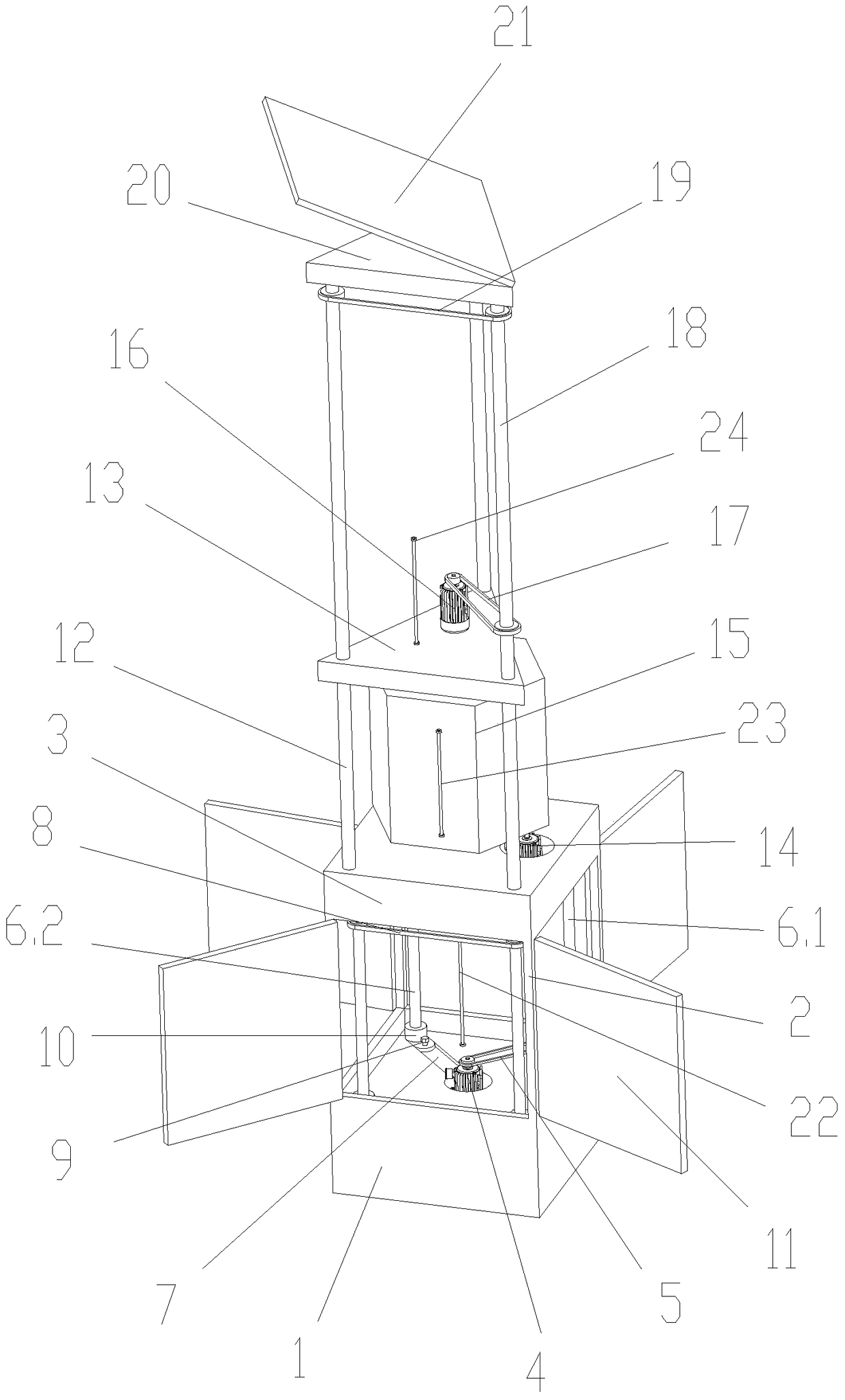 A display device for multiple plane advertisements