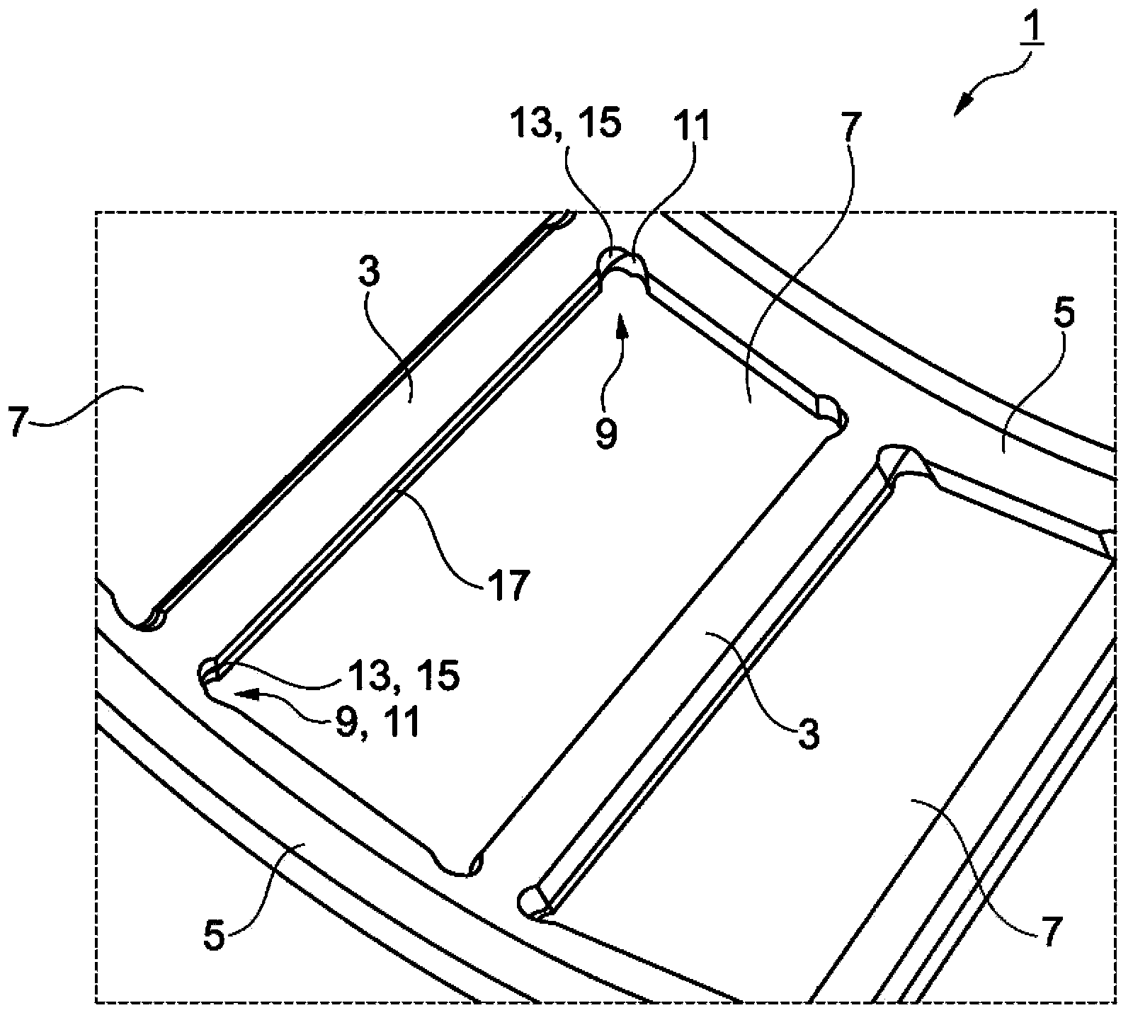 Sheet cage used for rolling bearing