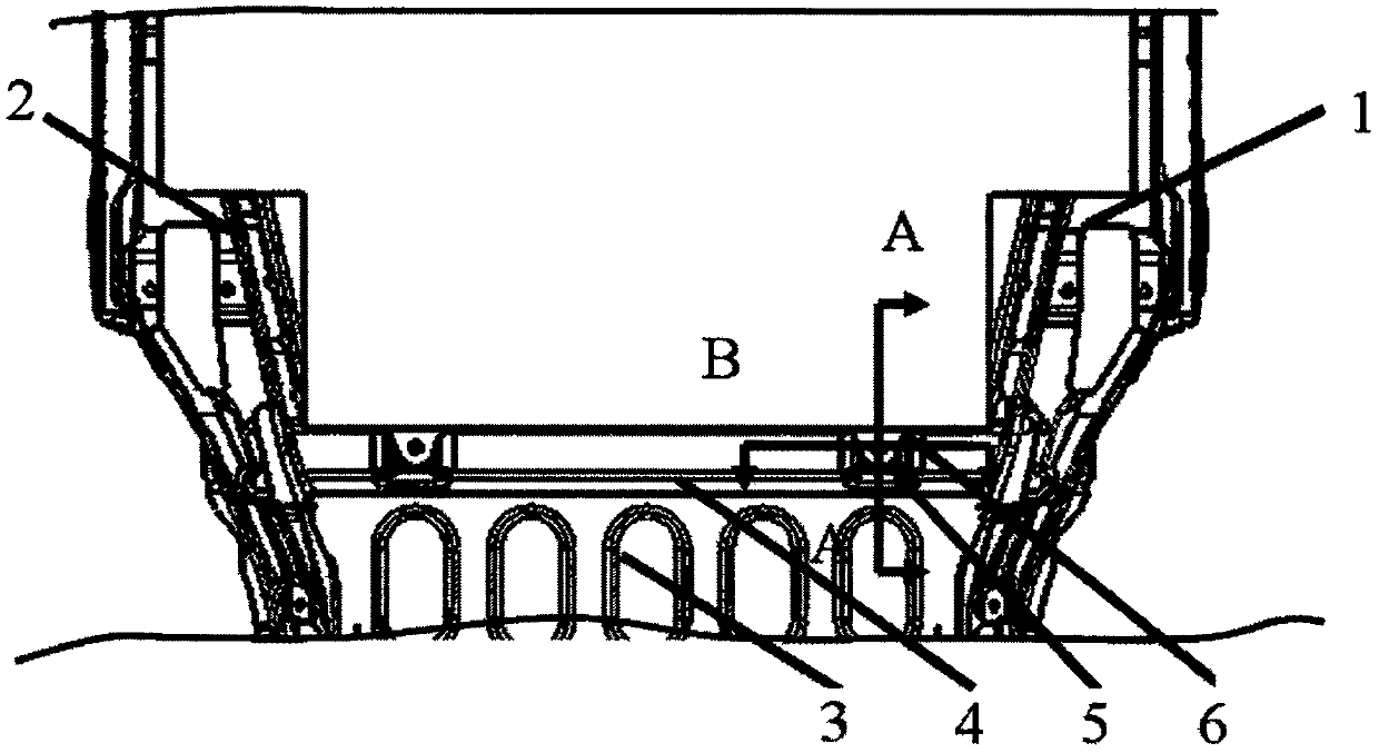 Power battery installing structure