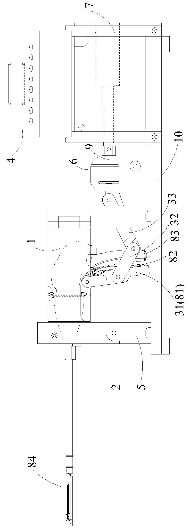 A stapler firing force detection device