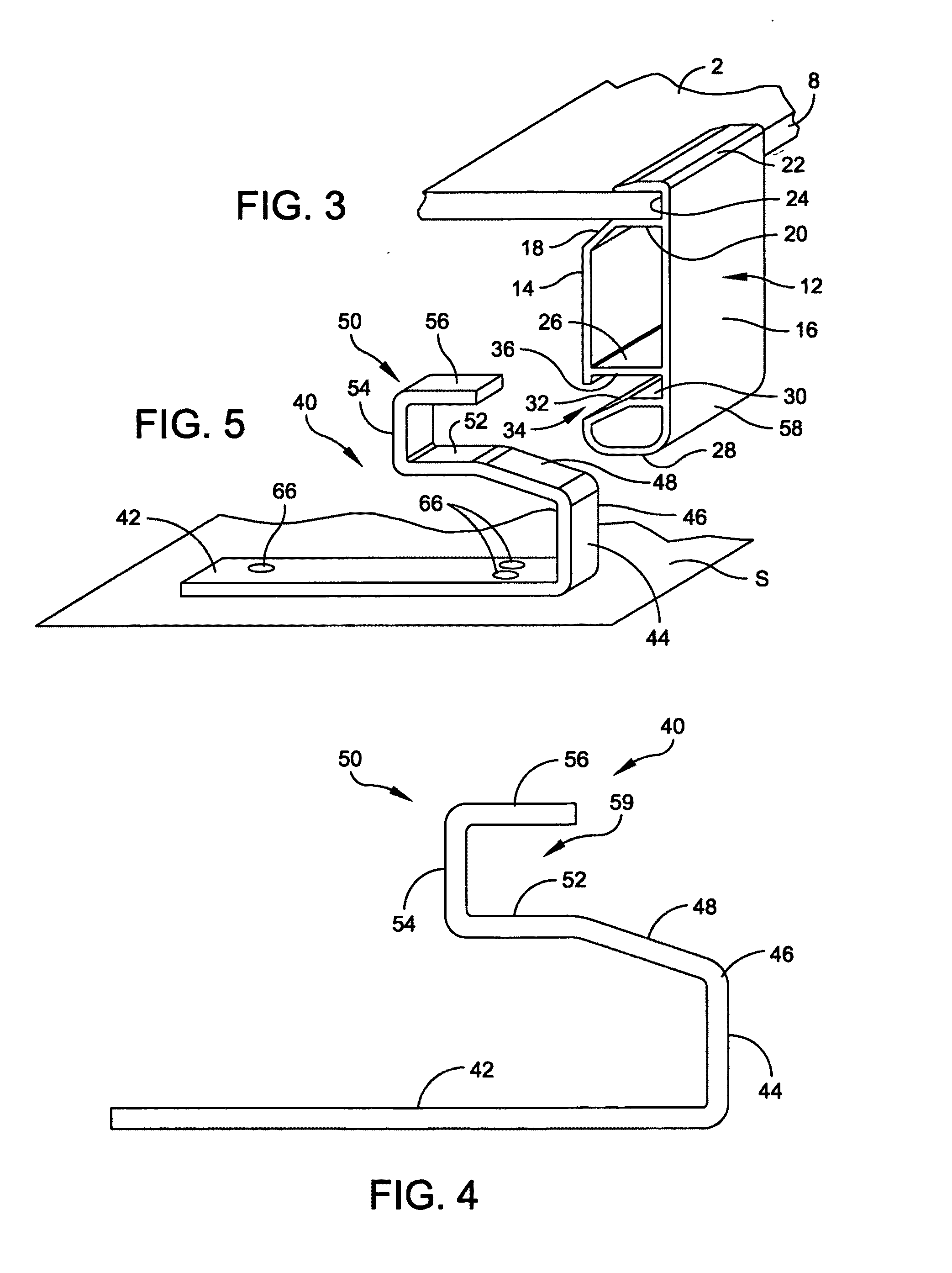 Assembly and method for mounting solar panels to structural surfaces