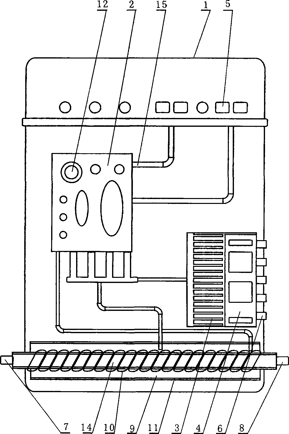 Controllable temperature medium frequency electromagnetic water heater