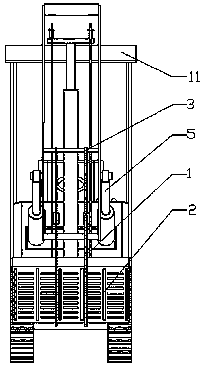 Novel alfalfa bundle transferring forklift