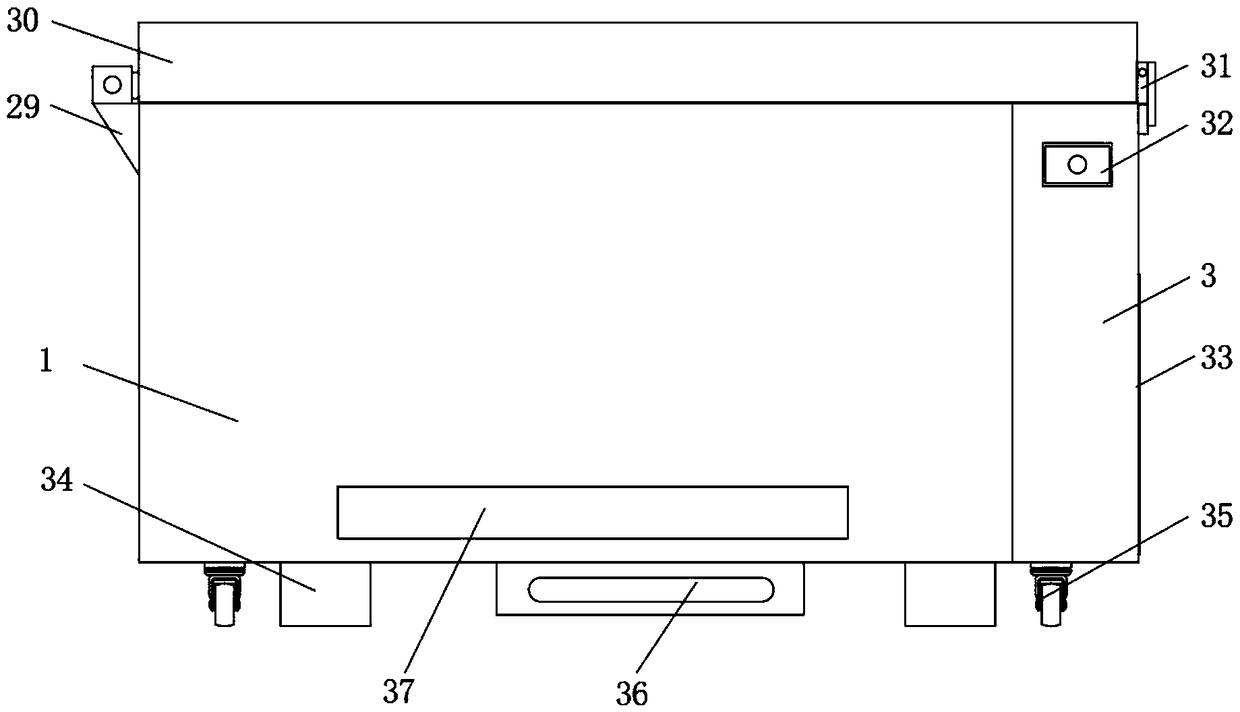 Transfer box for blood detection