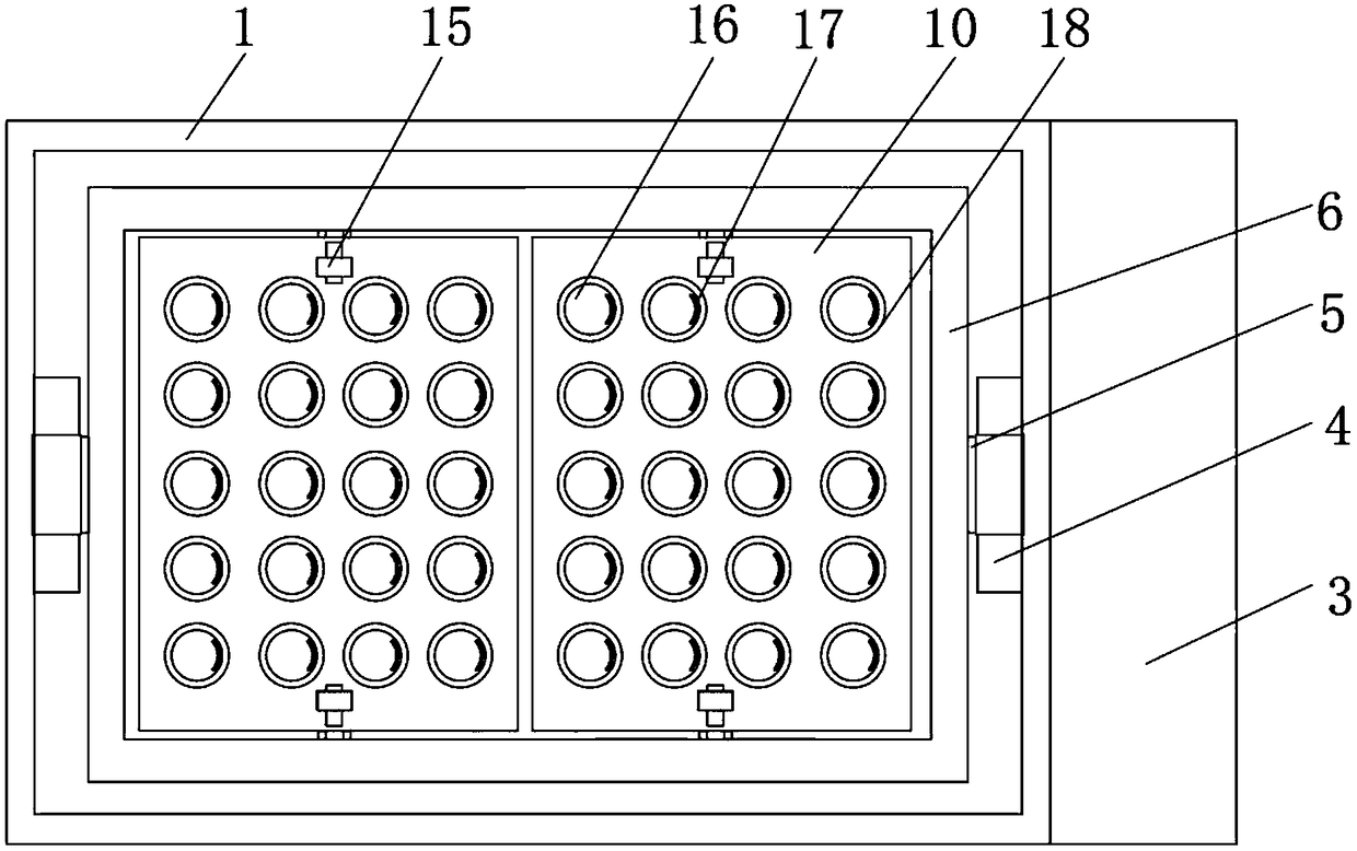 Transfer box for blood detection