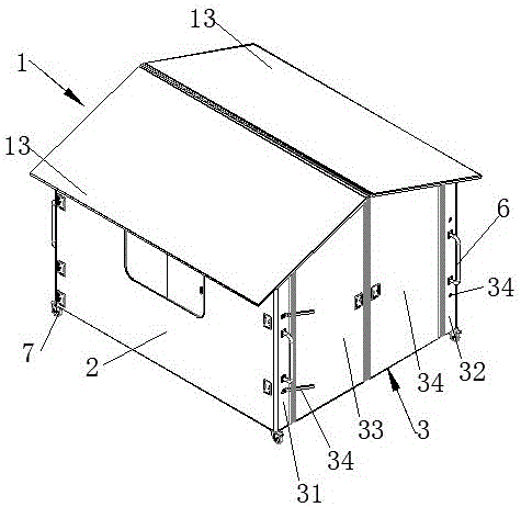 Foldable mobile house