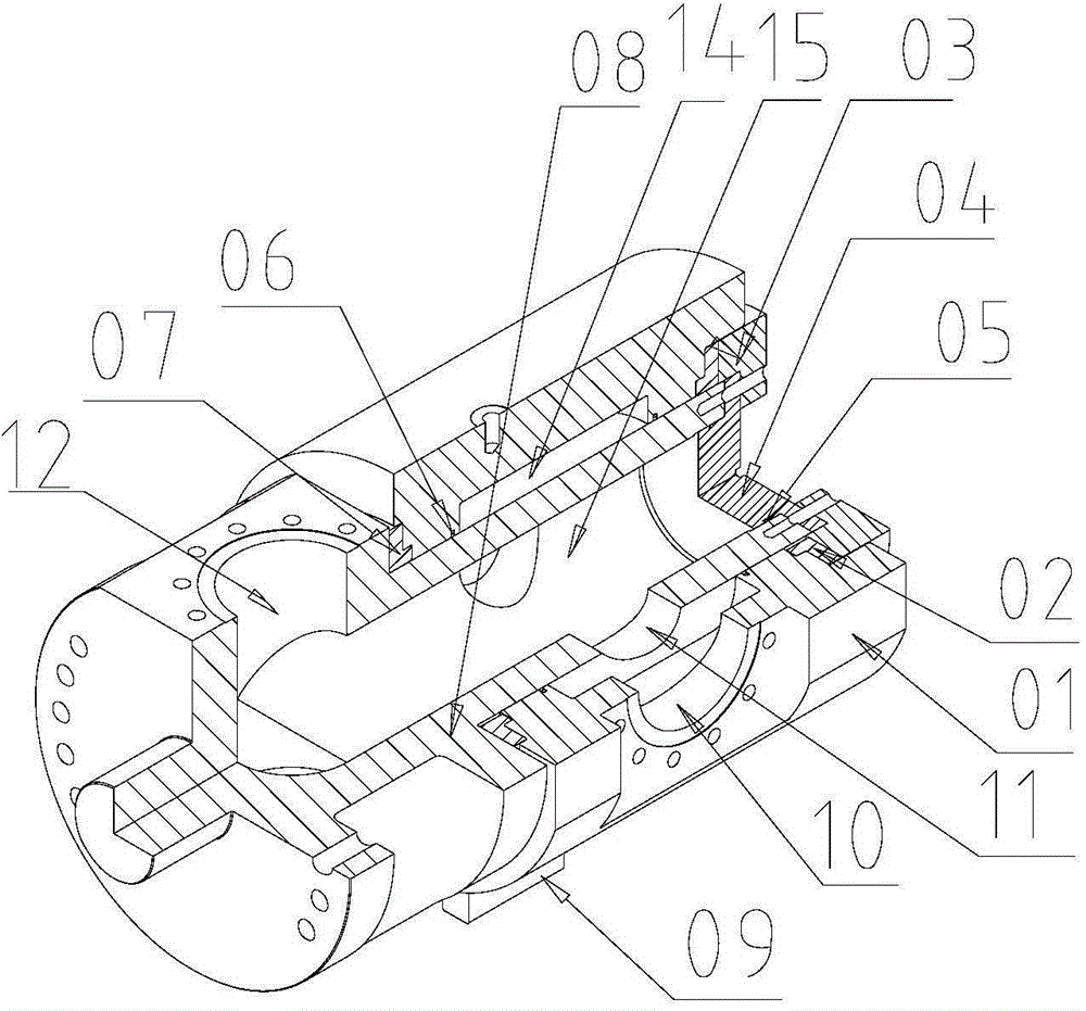 Hydraulic low-pressure large drift diameter rotating joint