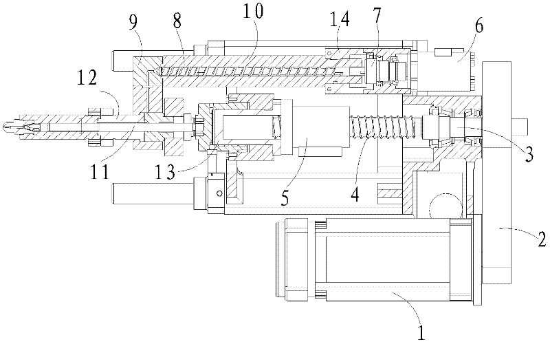 Plunger type injection molding device