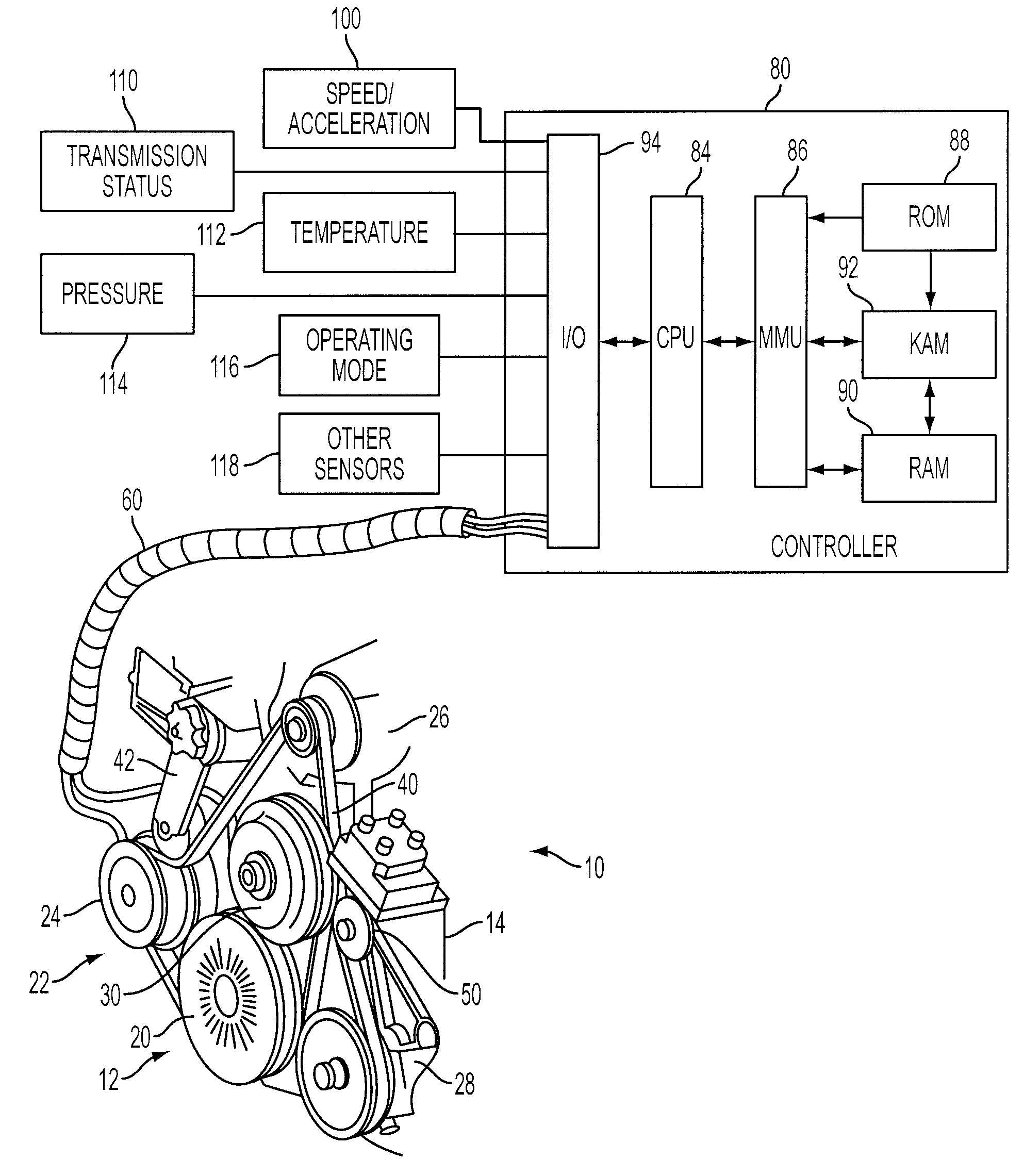 Electromagnetic coupling device for engine accessories