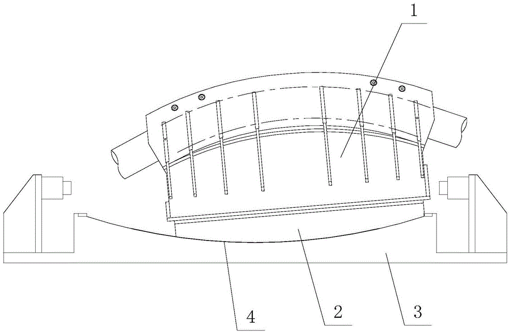 Bridge main cable saddle with self-returning function