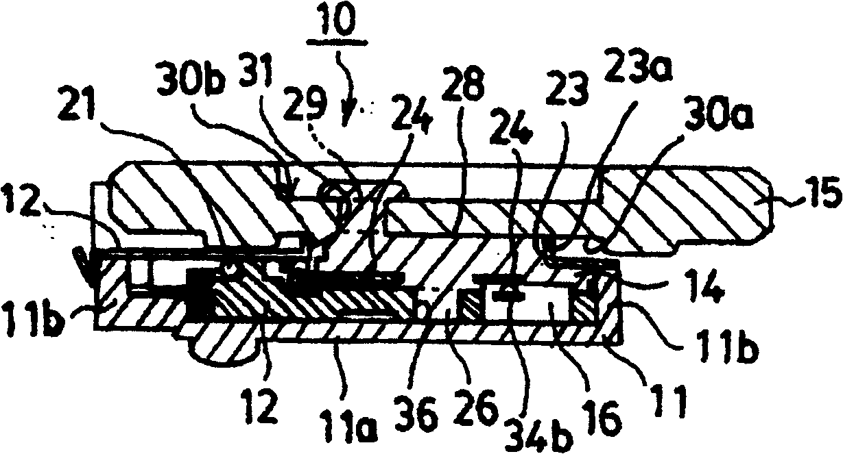 Combined operating switch device