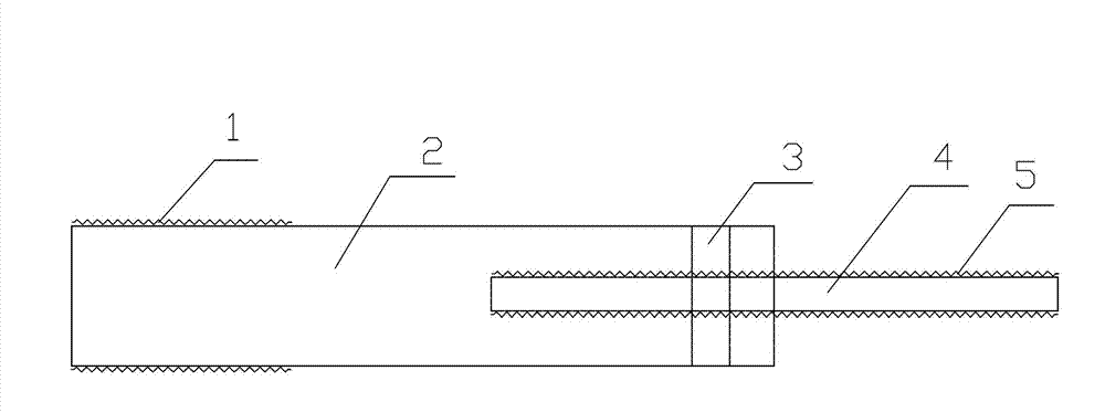 Connecting bolt enabling screw to be mounted afterwards and using method of connecting bolt