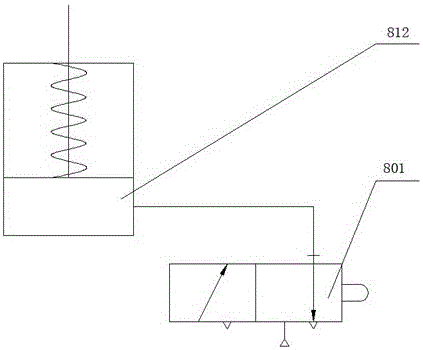 Pneumatic shell breaking device for fresh camellia oleifera fruits and camellia oleifera fruit shell breaking machine using device