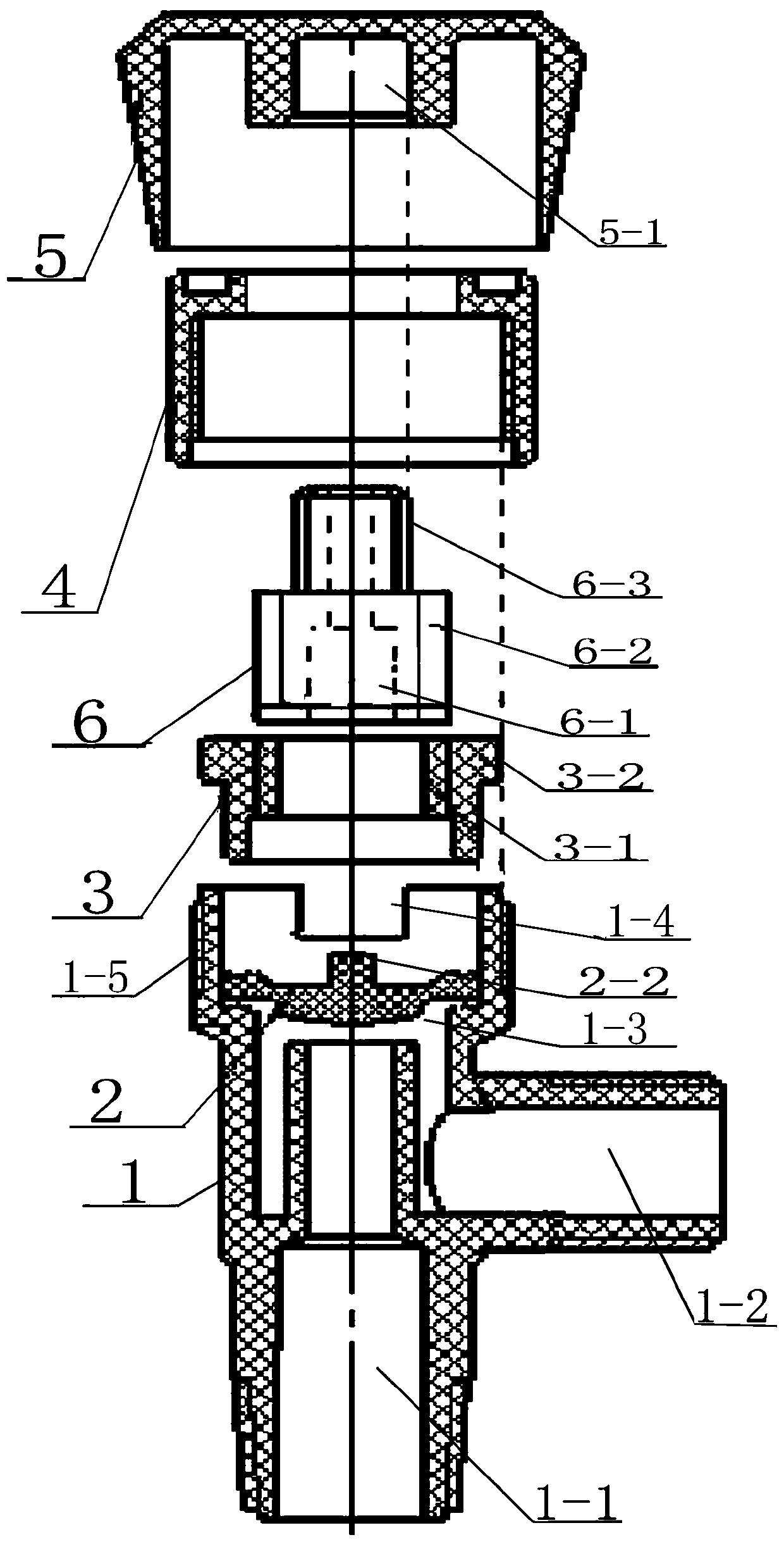 Anti-loosening and adhesion-free diaphragm faucet