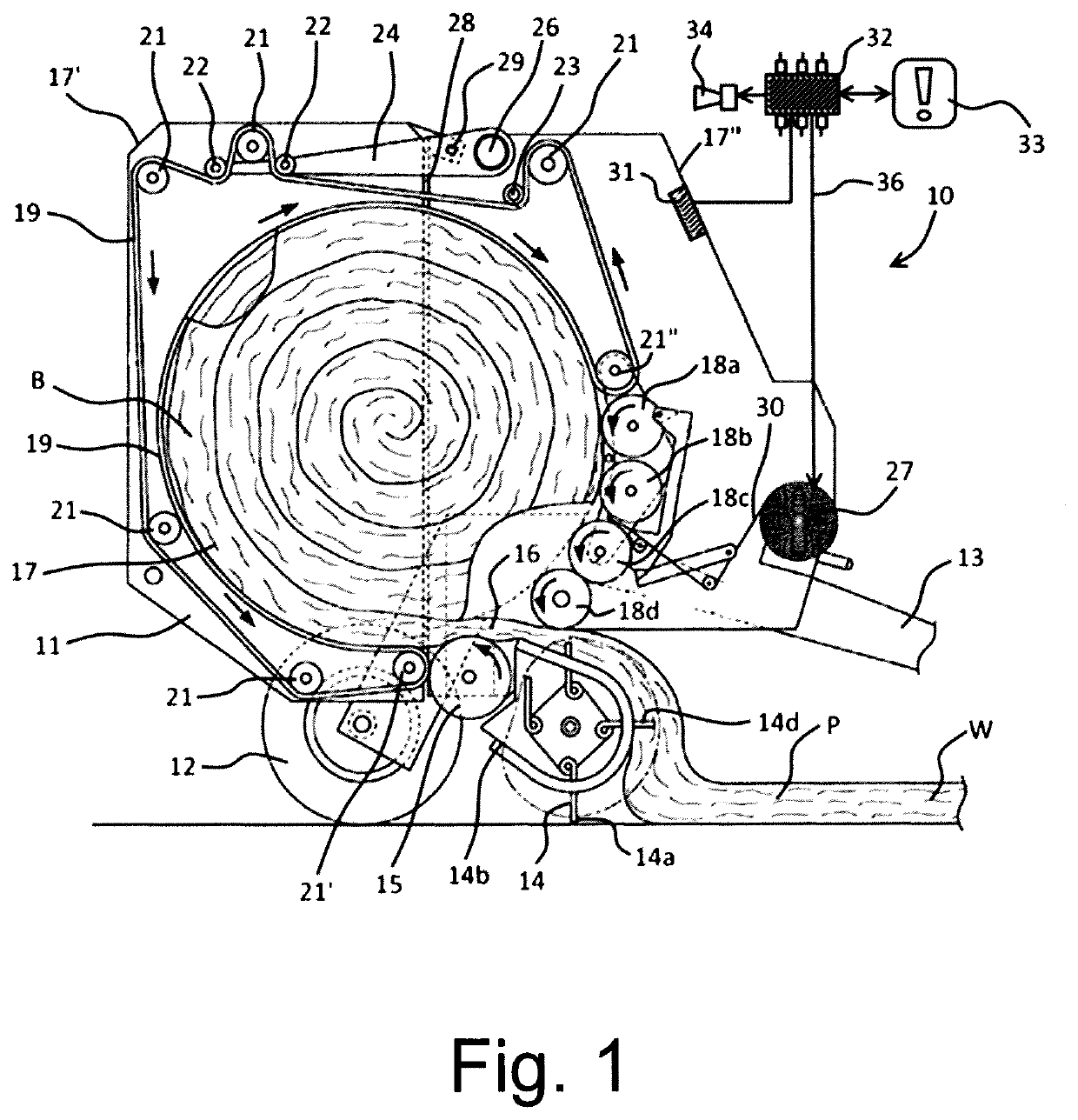 Baling Machine Including an Operational Status Detector