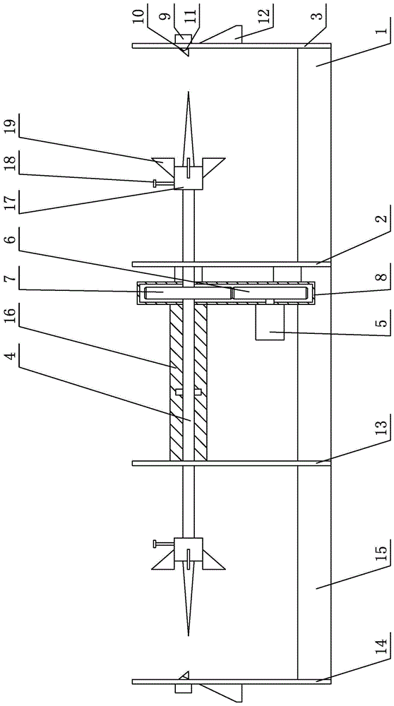 A rotary potato processing device