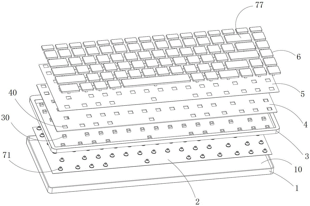 Touch-sensitive keyboard and control method thereof